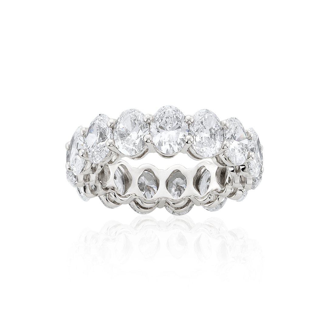 8.03 CTW Oval Diamond Eternity Band