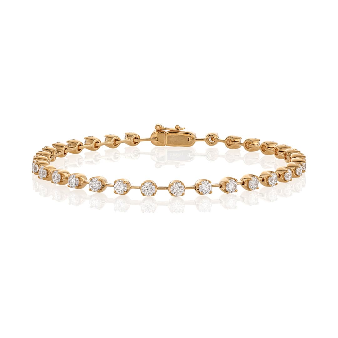 Dainty Bar Link 3.00CTW Diamond Line Bracelet