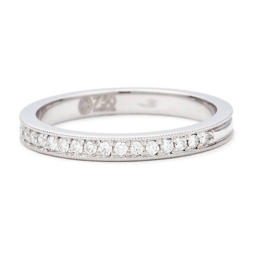 18k White Gold Diamond Wedding Band_2