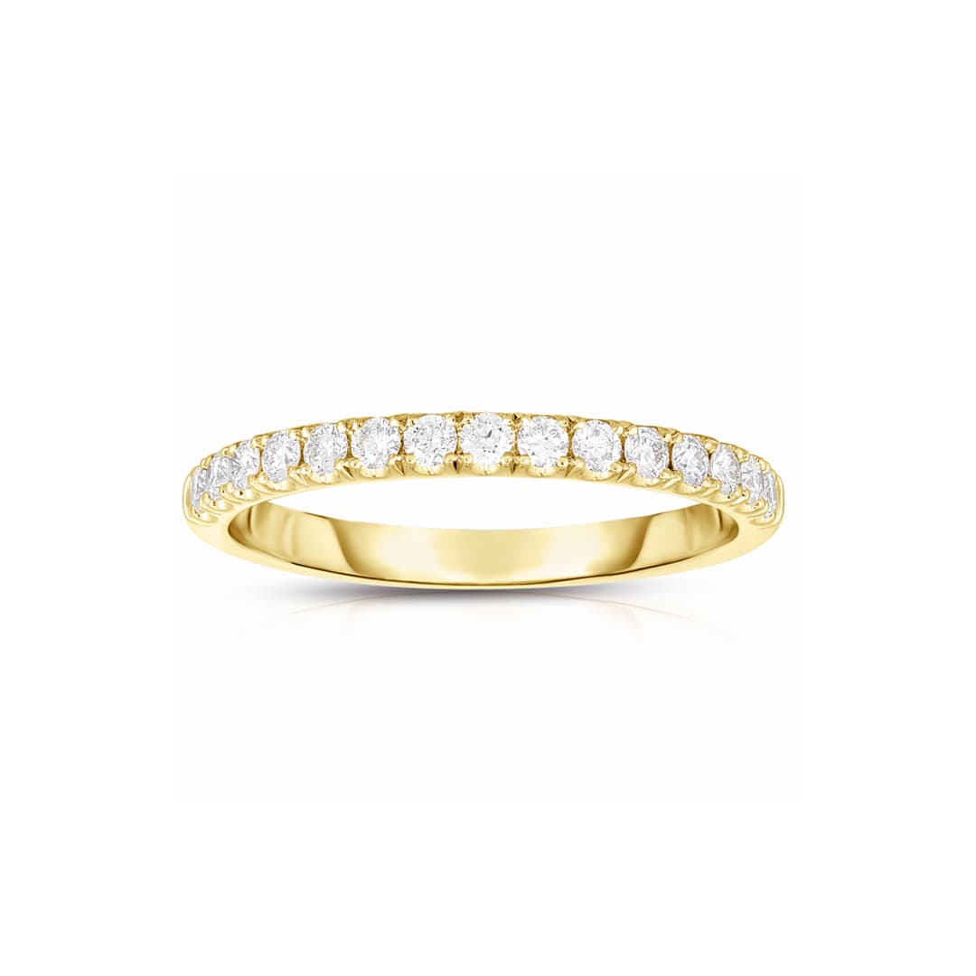 Yellow Gold 0.38 CTW Diamond Wedding Band