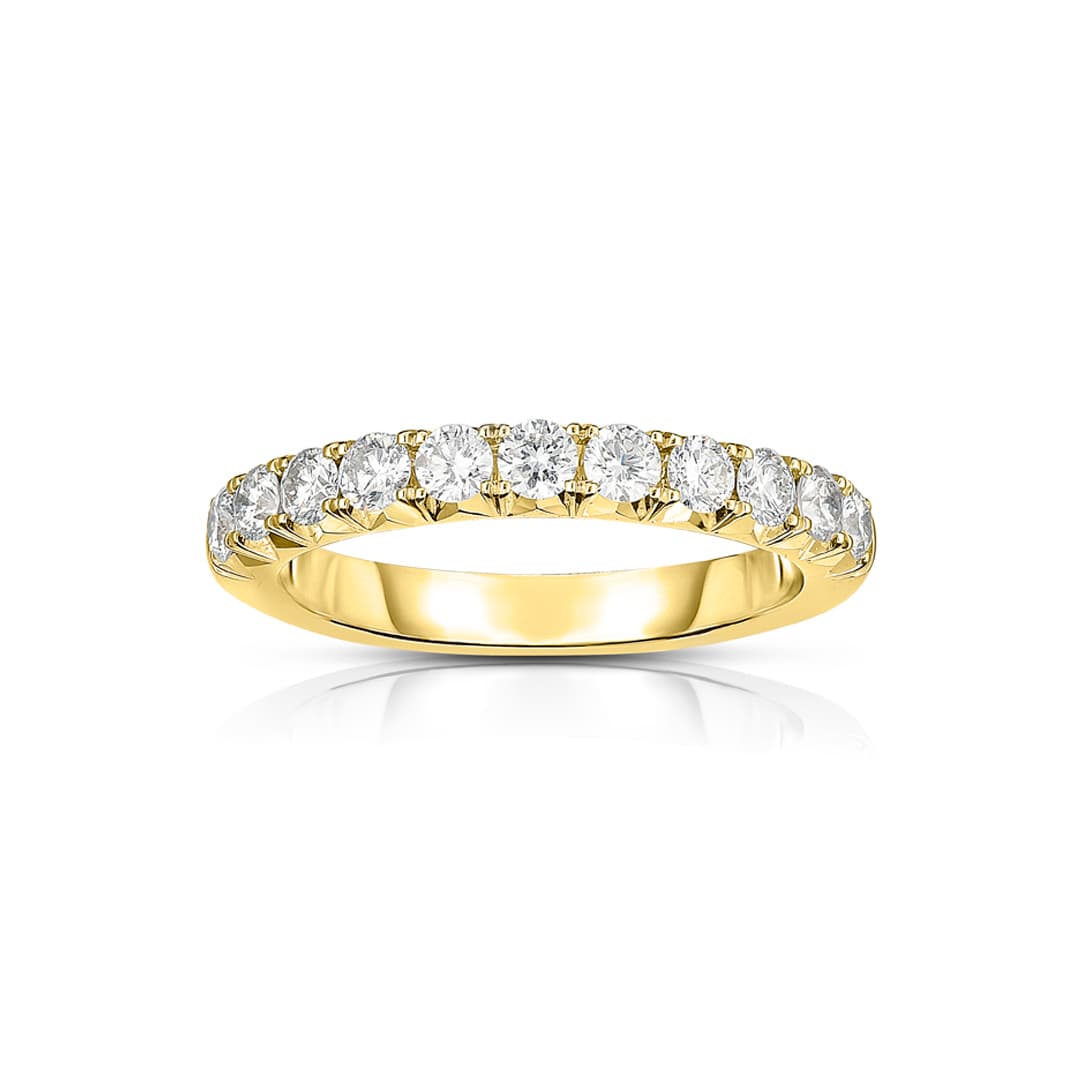 Yellow Gold 0.71 CTW Diamond Wedding Band