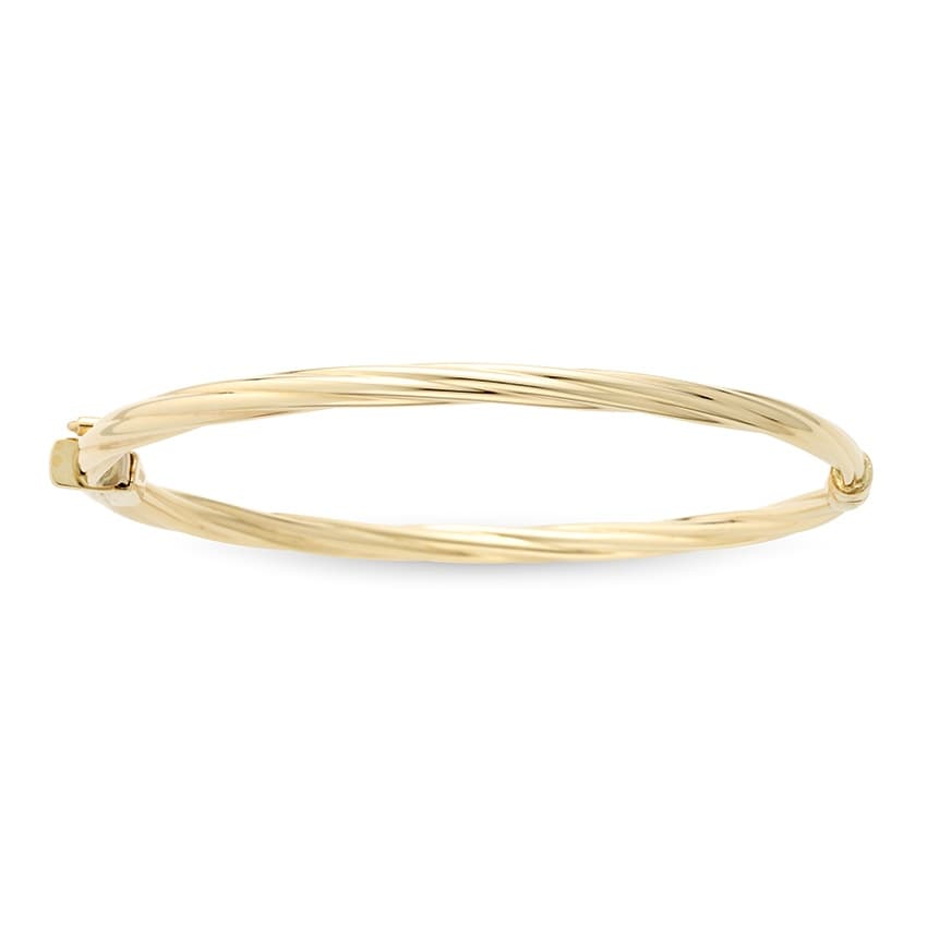 Twisted Gold Bangle