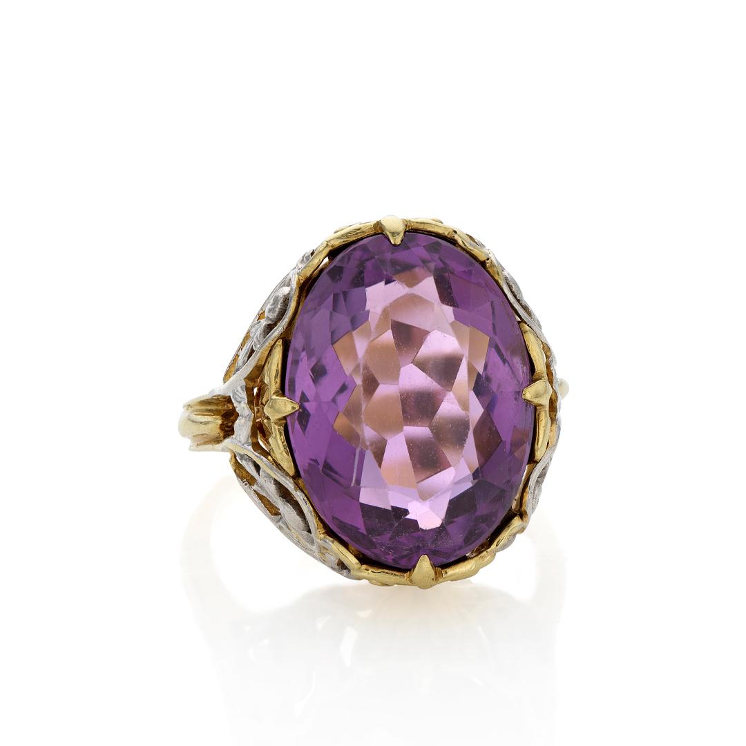 Estate Collection 7.10 CT Victorian Amethyst Ring 0