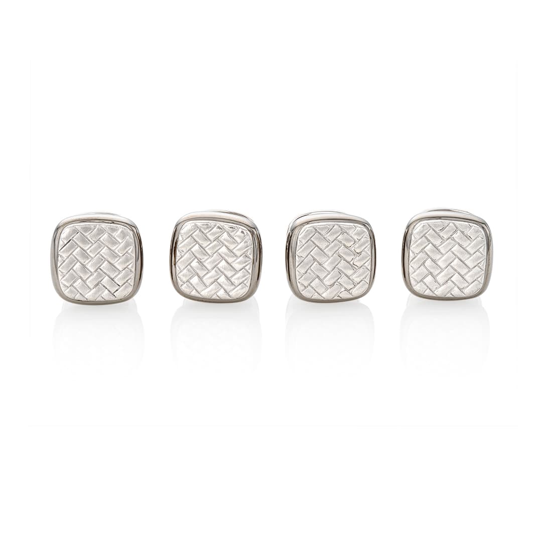 Sterling Silver Woven Style Stud Set 0