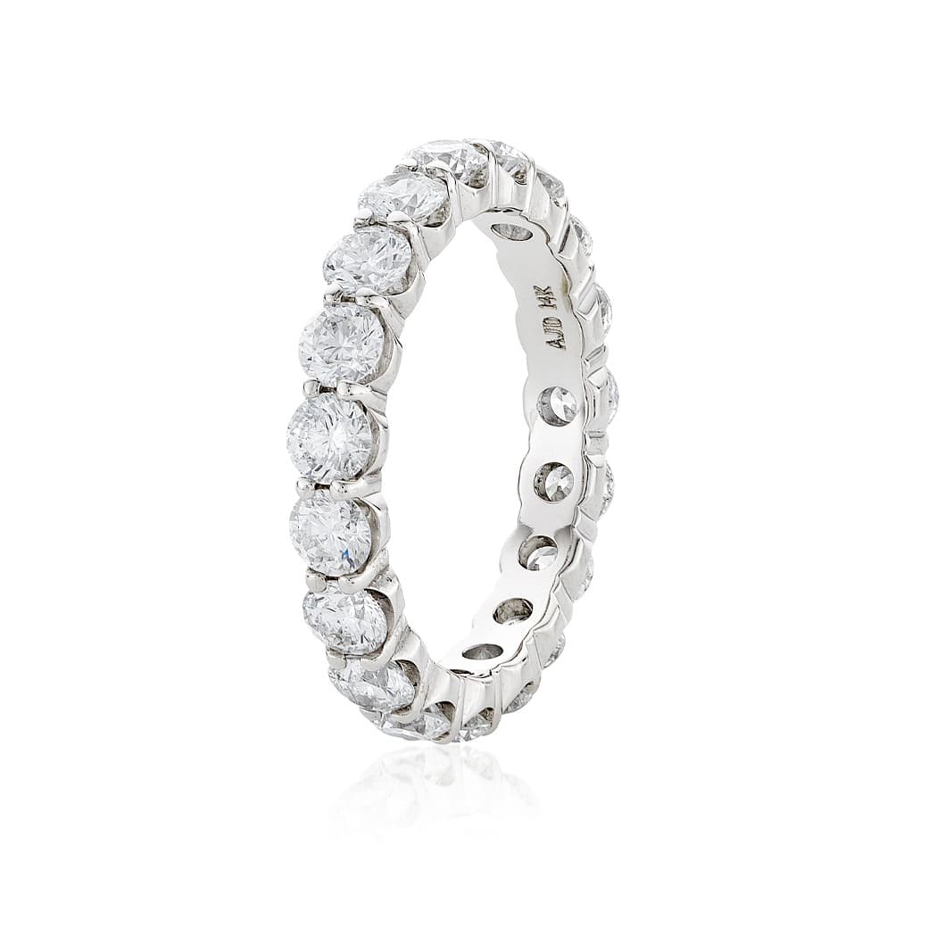 White Gold 2.85 CTW Round Diamond Eternity Band 1