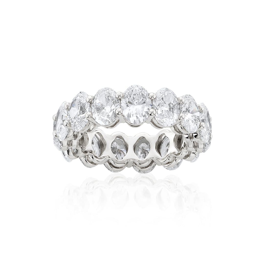 8.03 CTW Oval Diamond Eternity Band