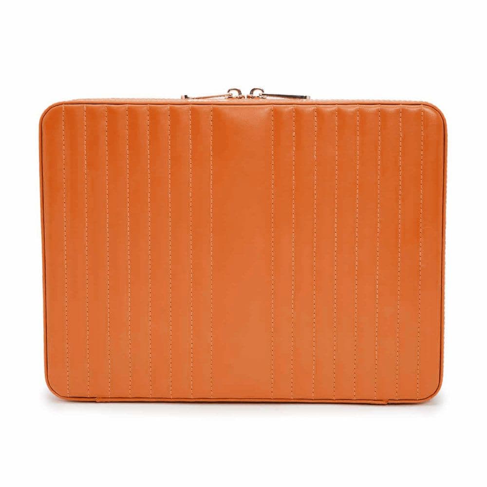 WOLF Maria Large Jewelry Zip Case in Tangerine 2