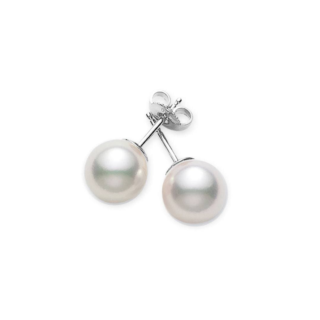 Mikimoto 6.5-6mm A Pearl Stud Earrings in White Gold 0