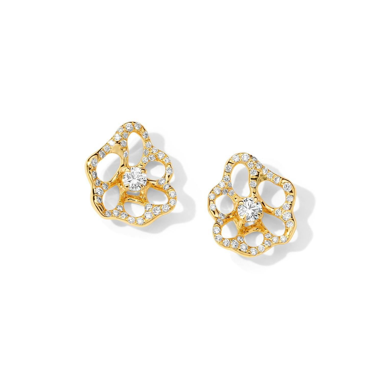 Ippolita Stardust Mini Flora Diamond Stud Earrings 0