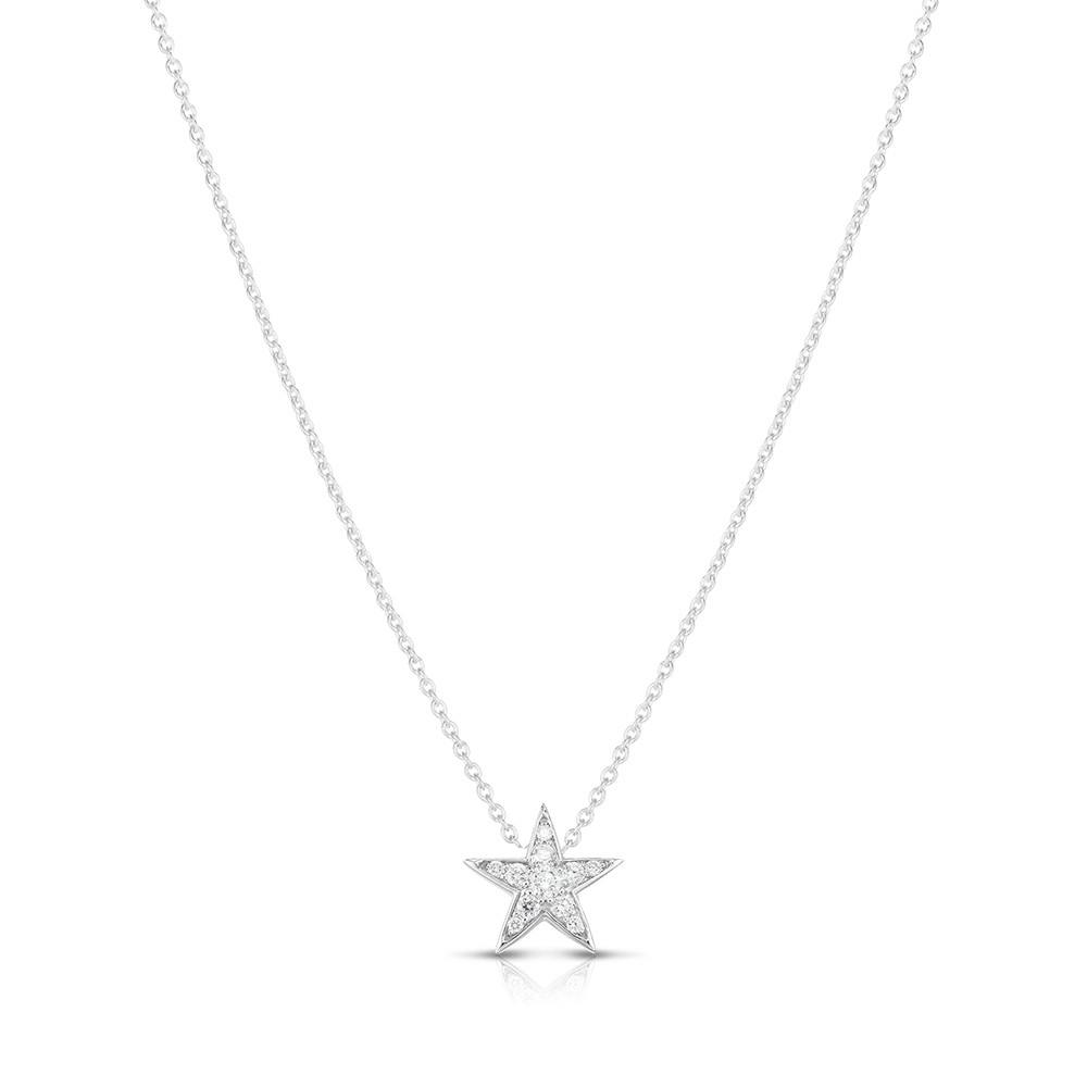 Roberto Coin Tiny Treasures 18K Diamond Star Necklace 0