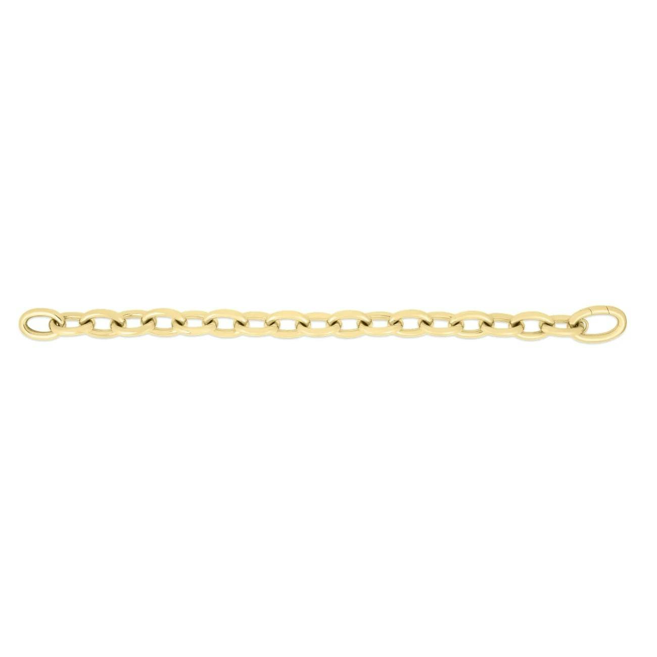 Roberto Coin Yellow Gold 7" Oval Link Bracelet 0
