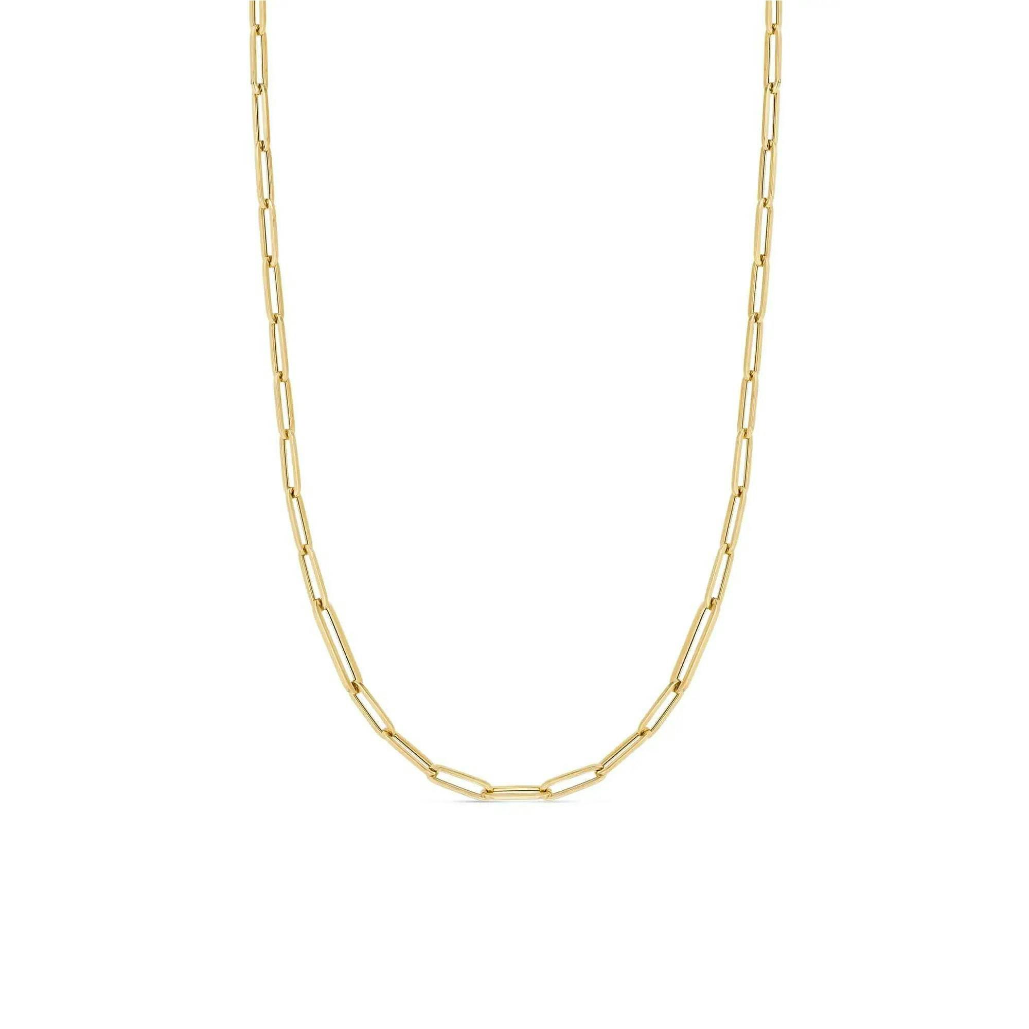 Roberto Coin 18k Yellow Gold Paperclip Necklace 0