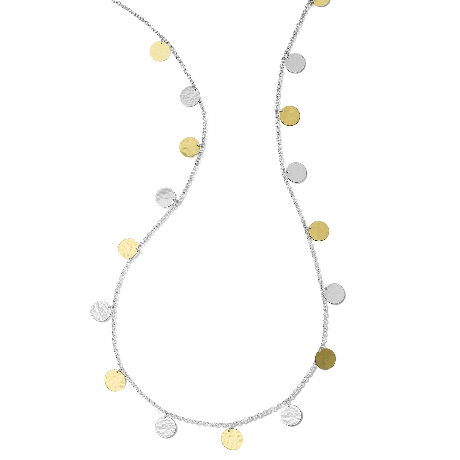 Ippolita Sterling Silver & Yellow Gold Chimera Classico Round Disc Station Necklace 0
