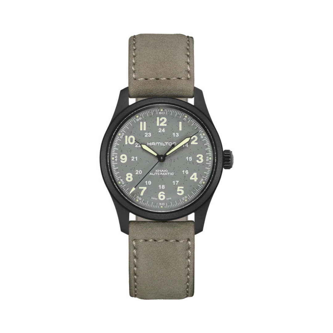 Hamilton Khaki Field Titanium Auto Watch with Gray Dial 0