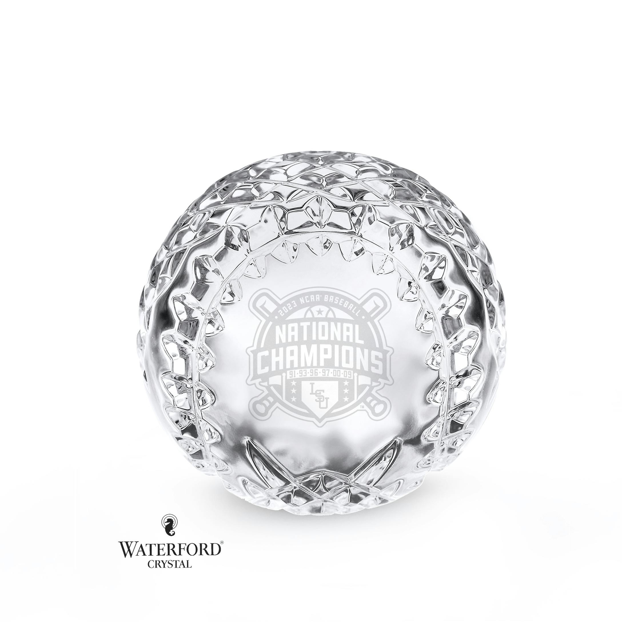 (PRE-ORDER) Waterford Crystal LSU Baseball CWS Championship Paperweight