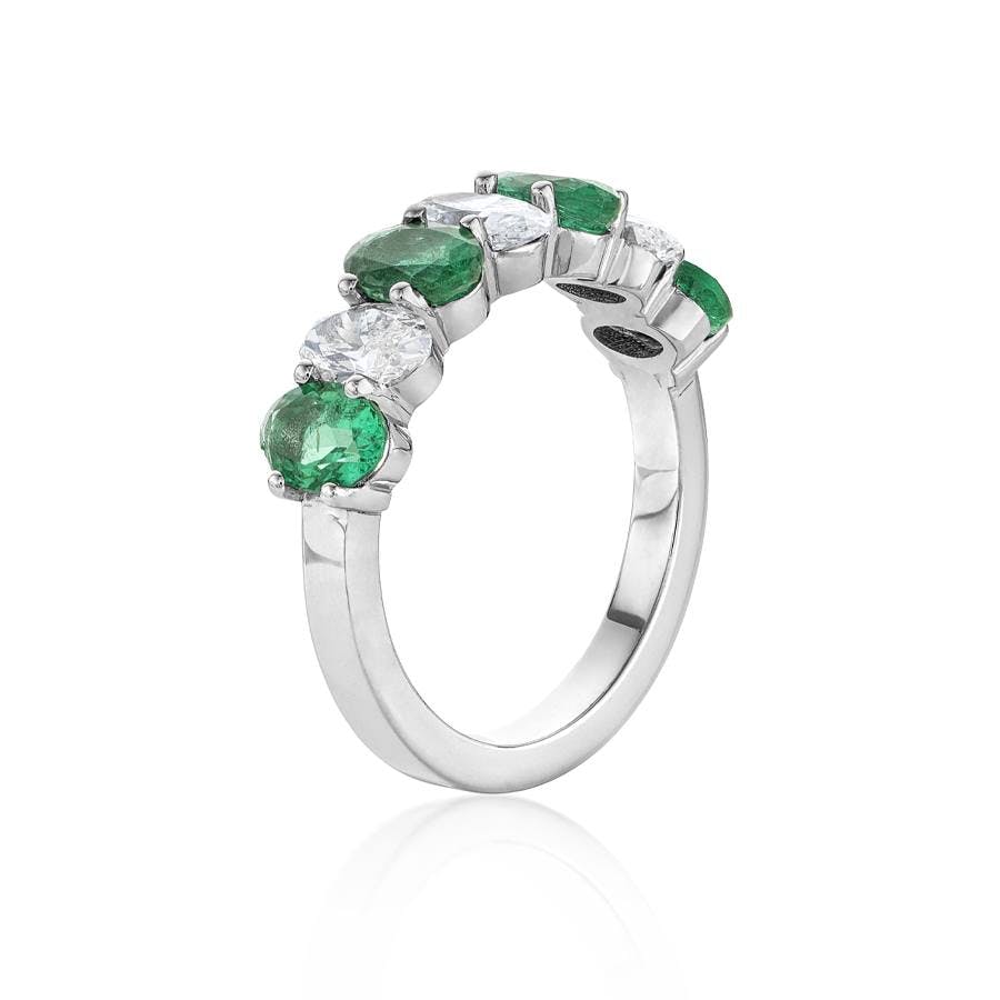 Oval Gemstone and Diamond Ring 1