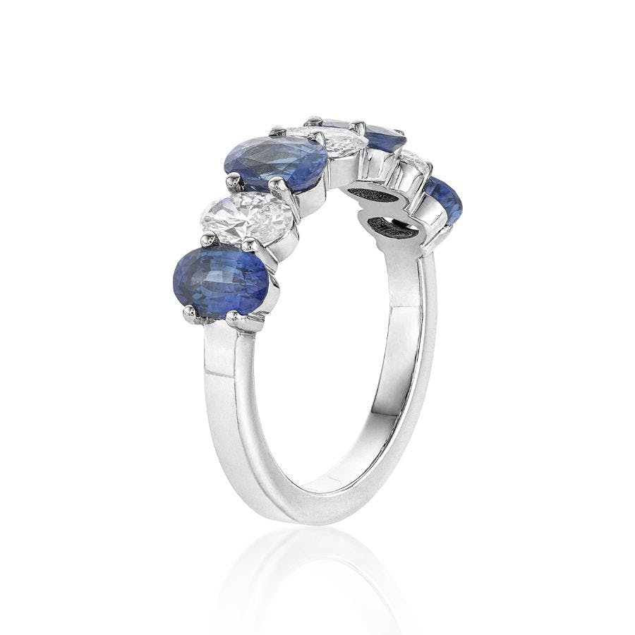 Oval Sapphire and Diamond Ring 1