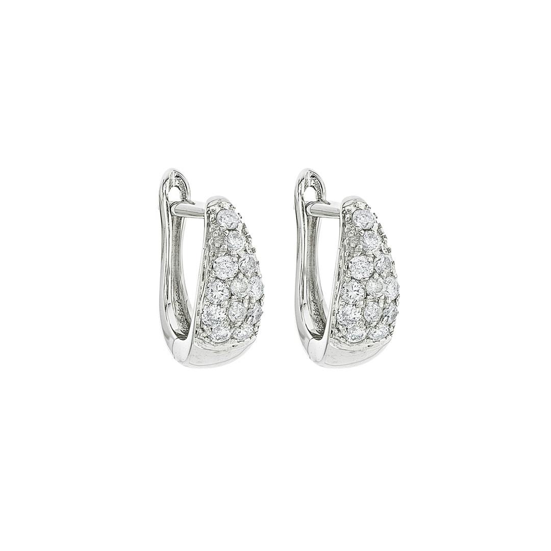 .25 CTW Diamond Huggie Earrings 0