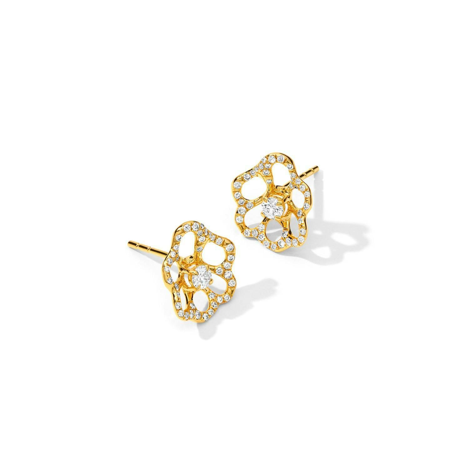 Ippolita Stardust Mini Flora Diamond Stud Earrings 1