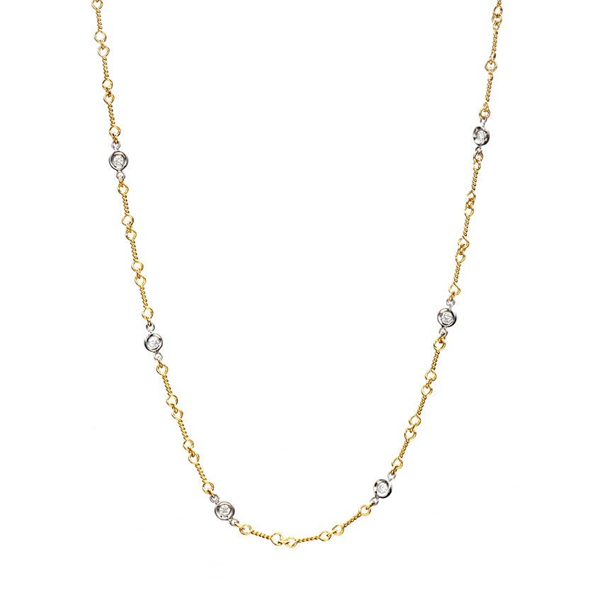 Roberto Coin Diamonds by the Inch Station Necklace