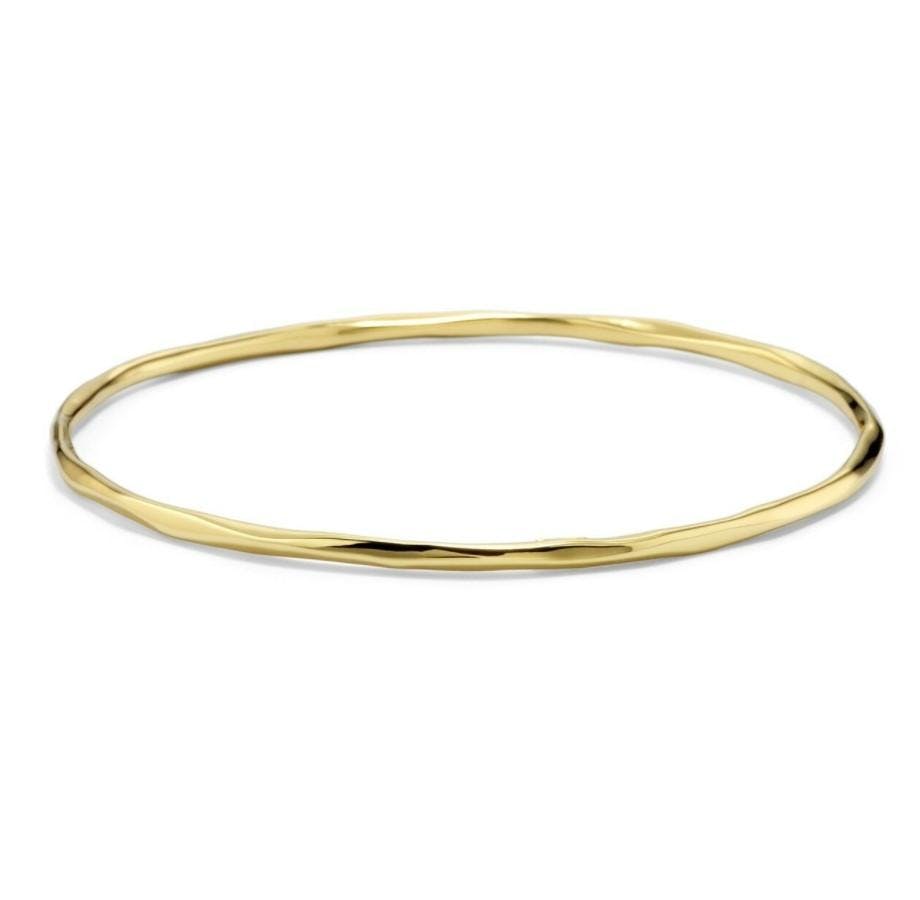 Ippolita Classico Thin Faceted Bangle in 18K Gold 0