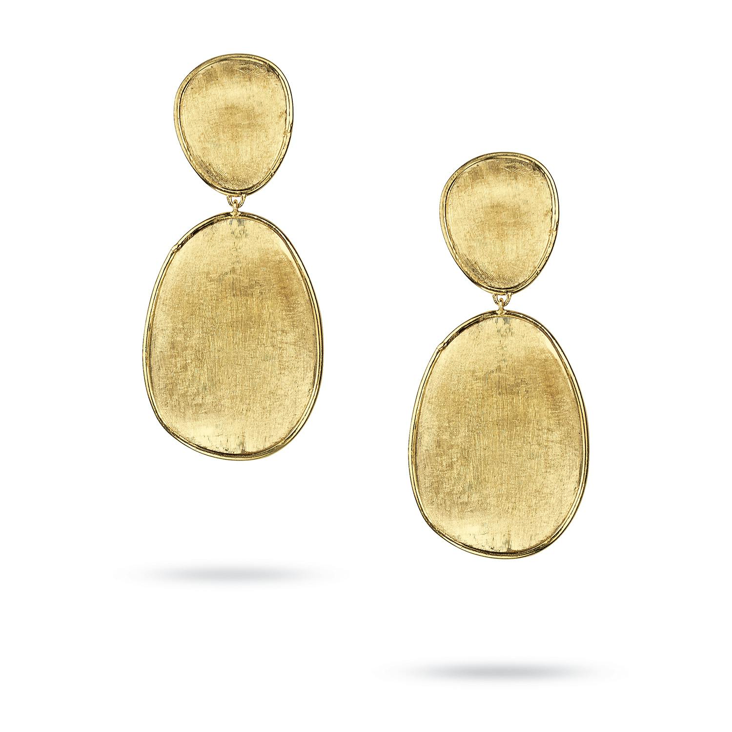 Marco Bicego Yellow Gold Lunaria Double Petal Post Earrings 0