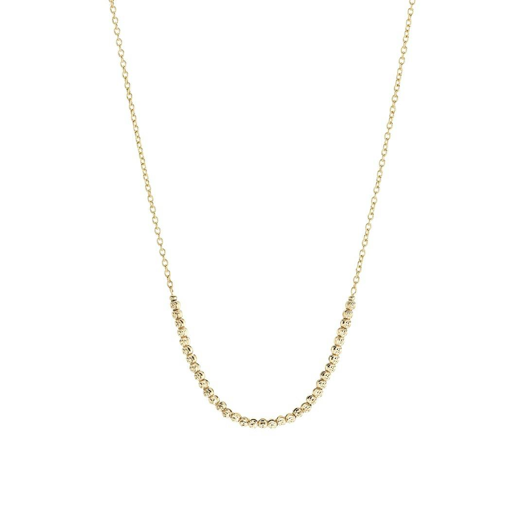 Yellow Gold Sphere Ball Necklace
