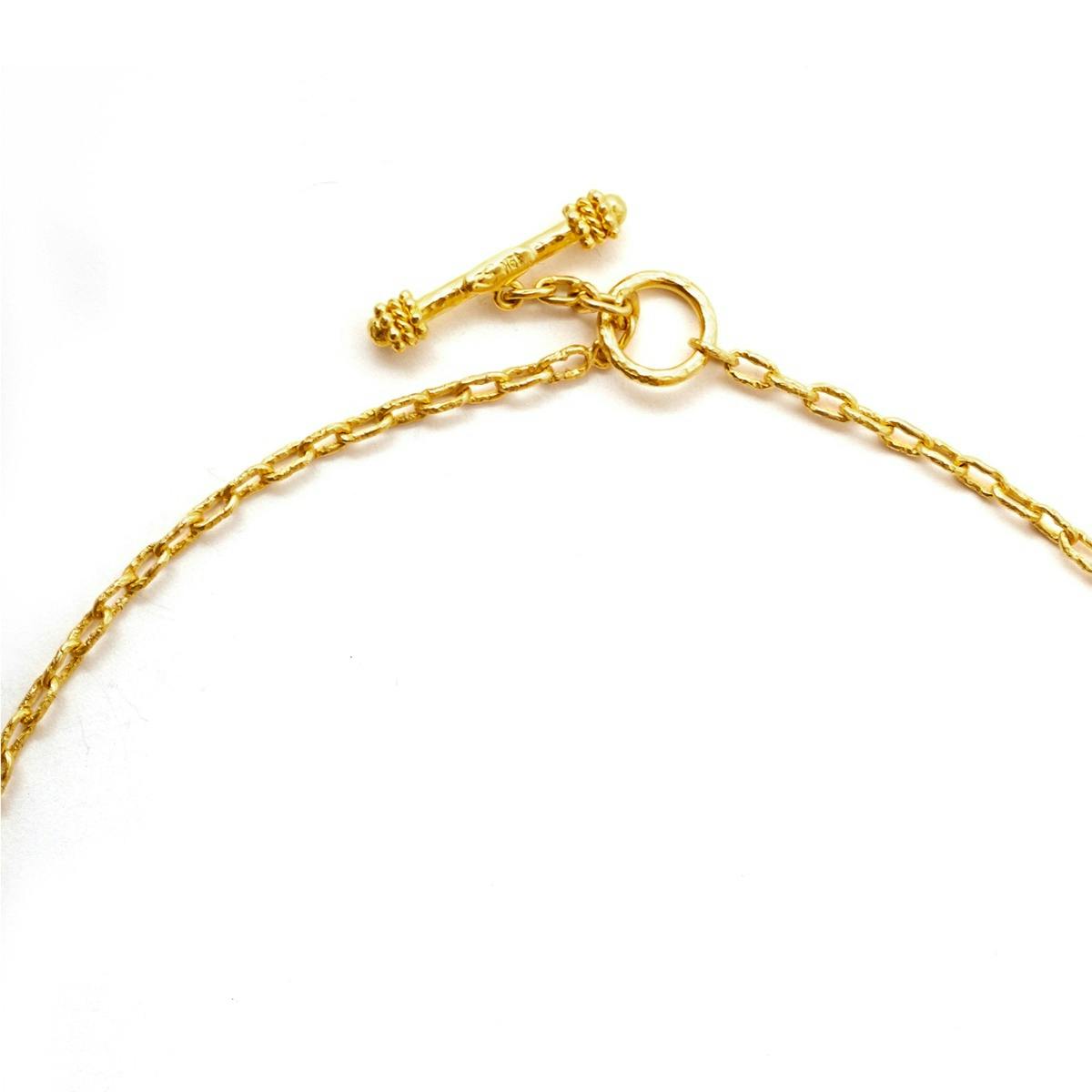 Elizabeth Locke Very Fine Gold Chain Necklace - 17"  1