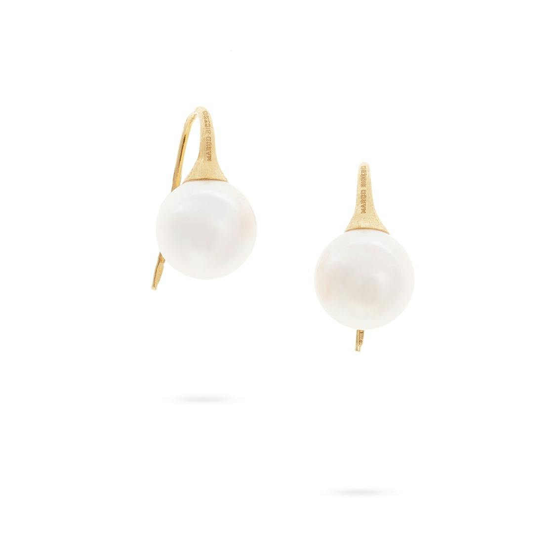 Marco Bicego Yellow Gold Africa Pearl Drop Earrings 0