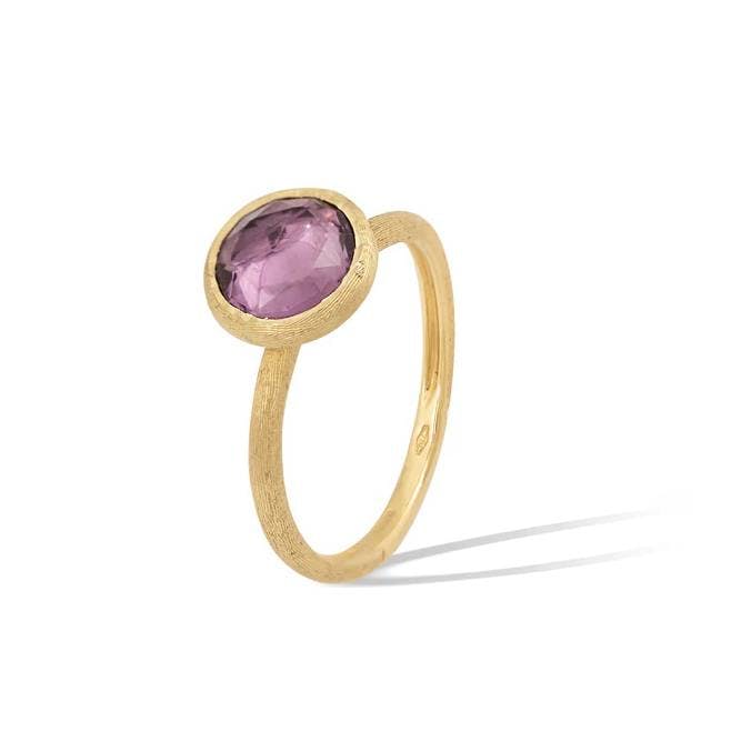 Marco Bicego Jaipur Color Collection 18K Yellow Gold Amethyst Stackable Ring 0