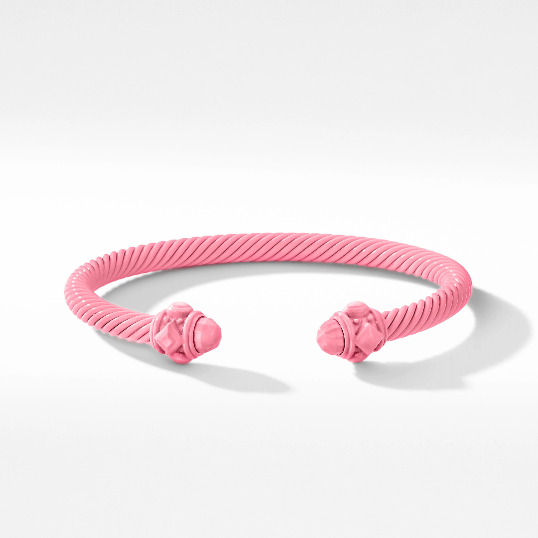 David Yurman Renaissance Cable Bracelet Coated in Pink 0