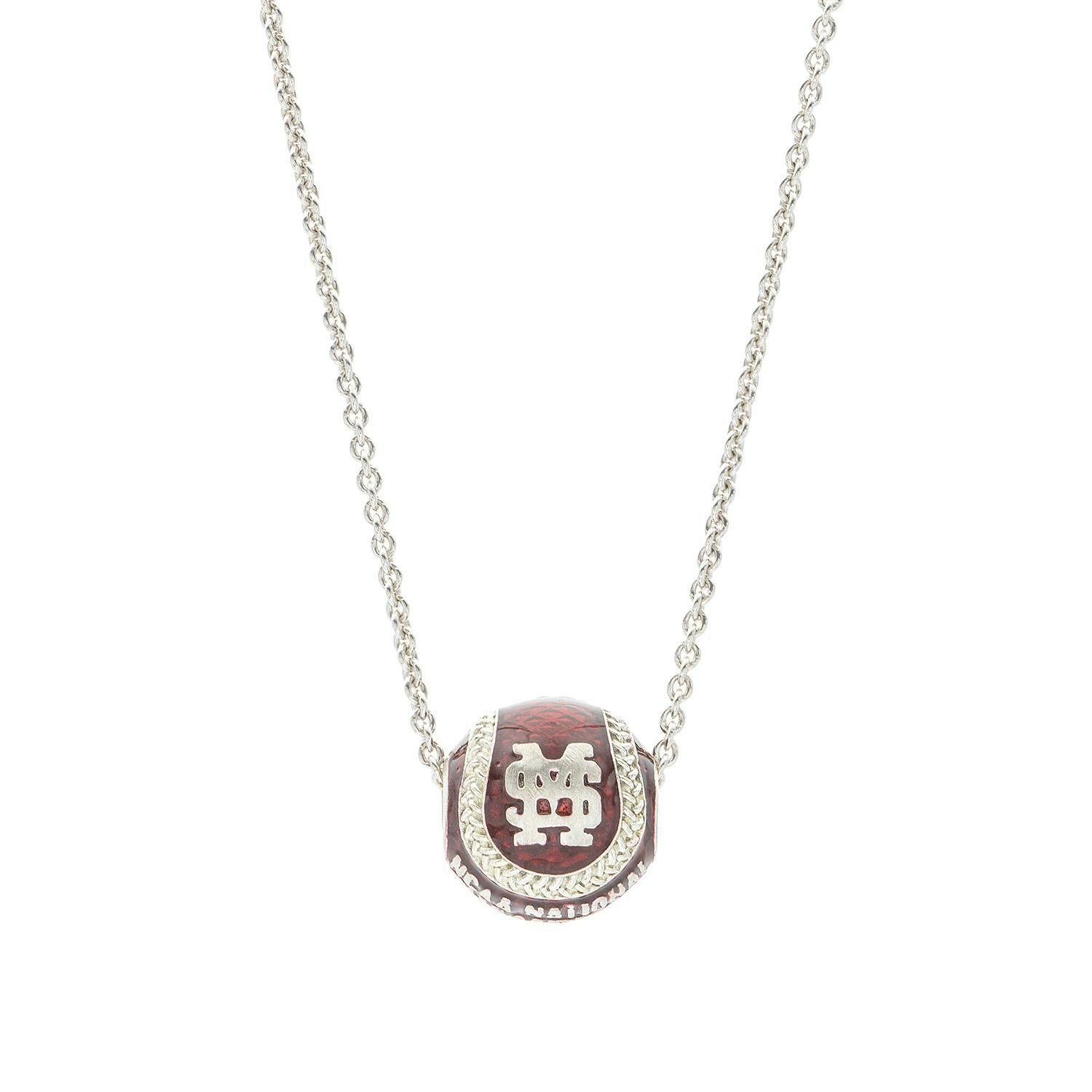 Mississippi State 2021 College World Series Commemorative Baseball Pendant Necklace 1