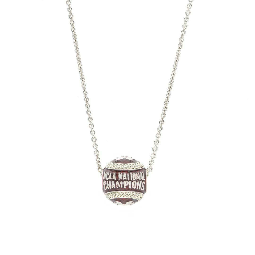 Mississippi State 2021 College World Series Commemorative Baseball Pendant Necklace 0