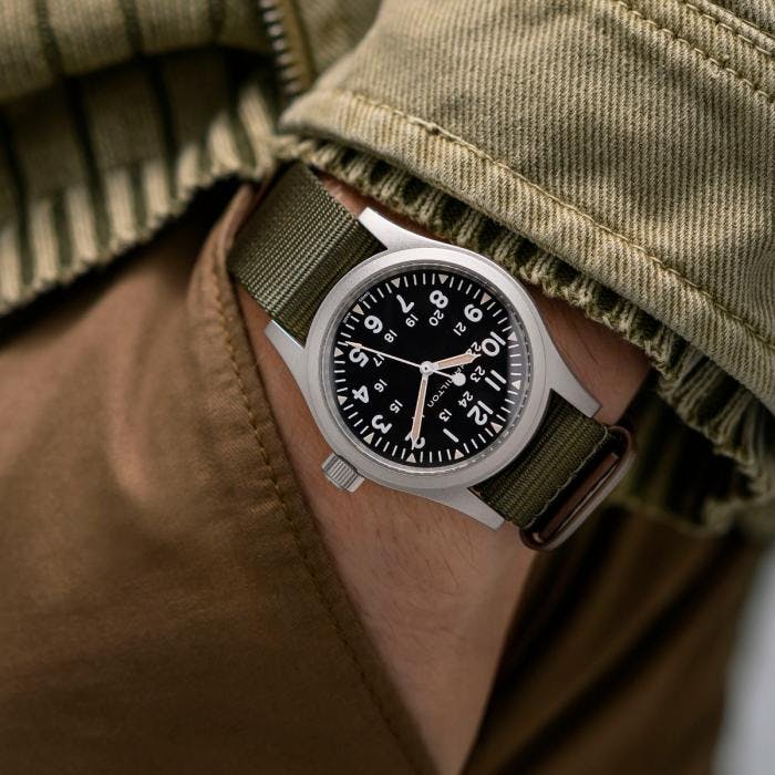 Hamilton Khaki Field Mechanical Watch with Black Strap, 38mm 5