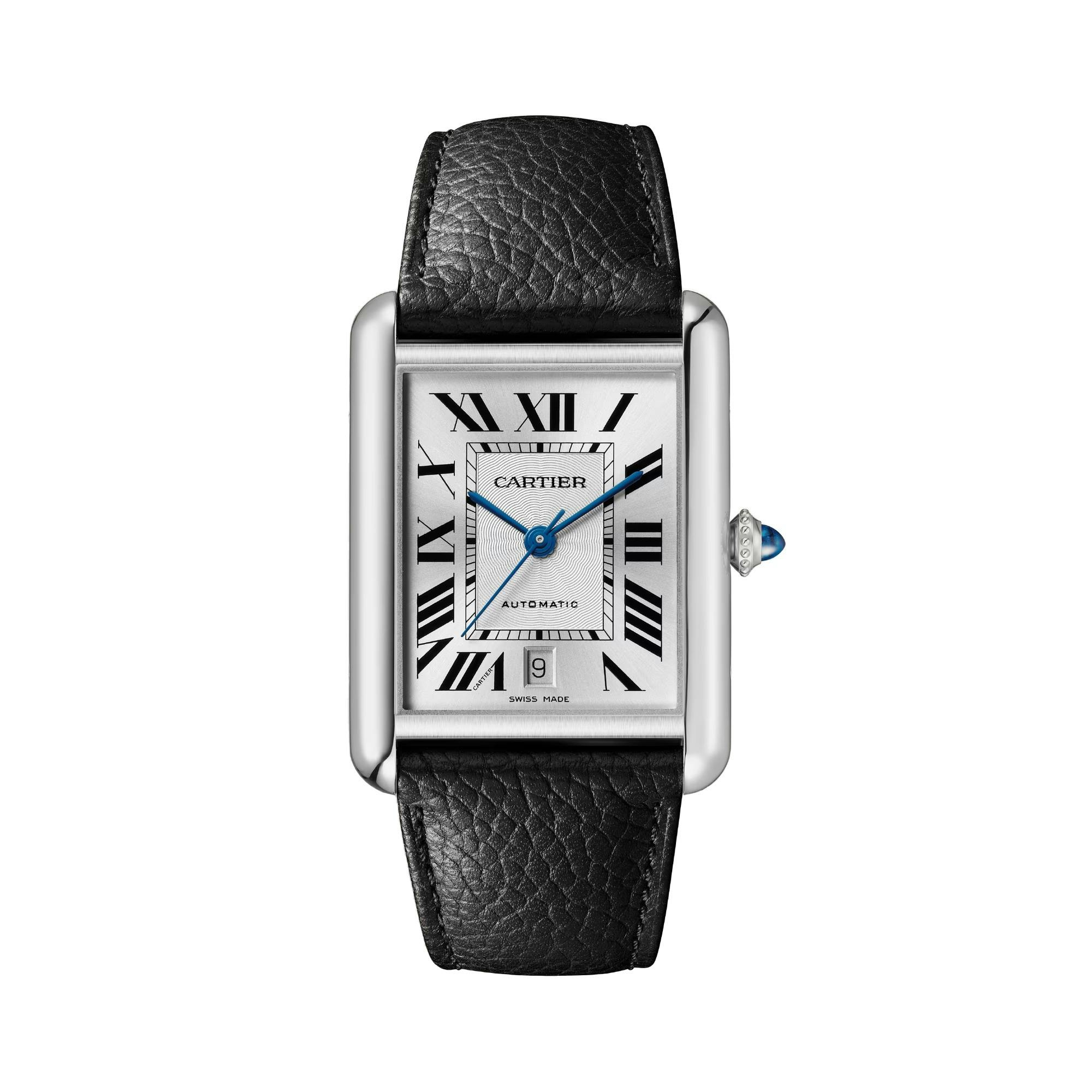 Cartier Tank Must Watch with Silver Flinque Dial, extra large model 1