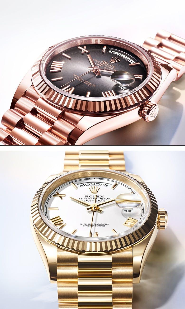 Two Rolex Day Date Watches