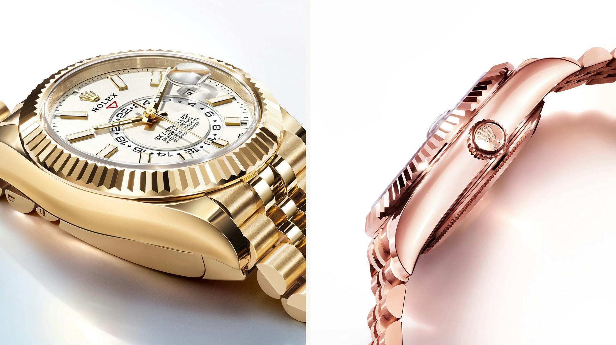 Two 2024 Rolex Sky-Dweller Watches