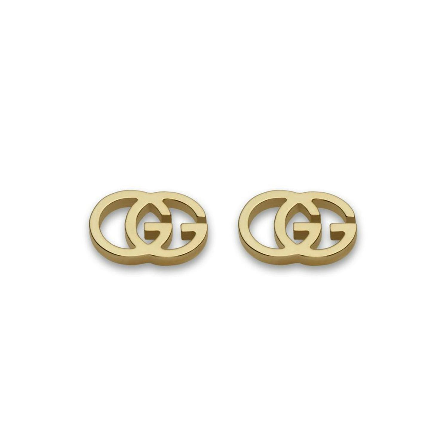 Gucci Yellow Gold Running Stud Earrings