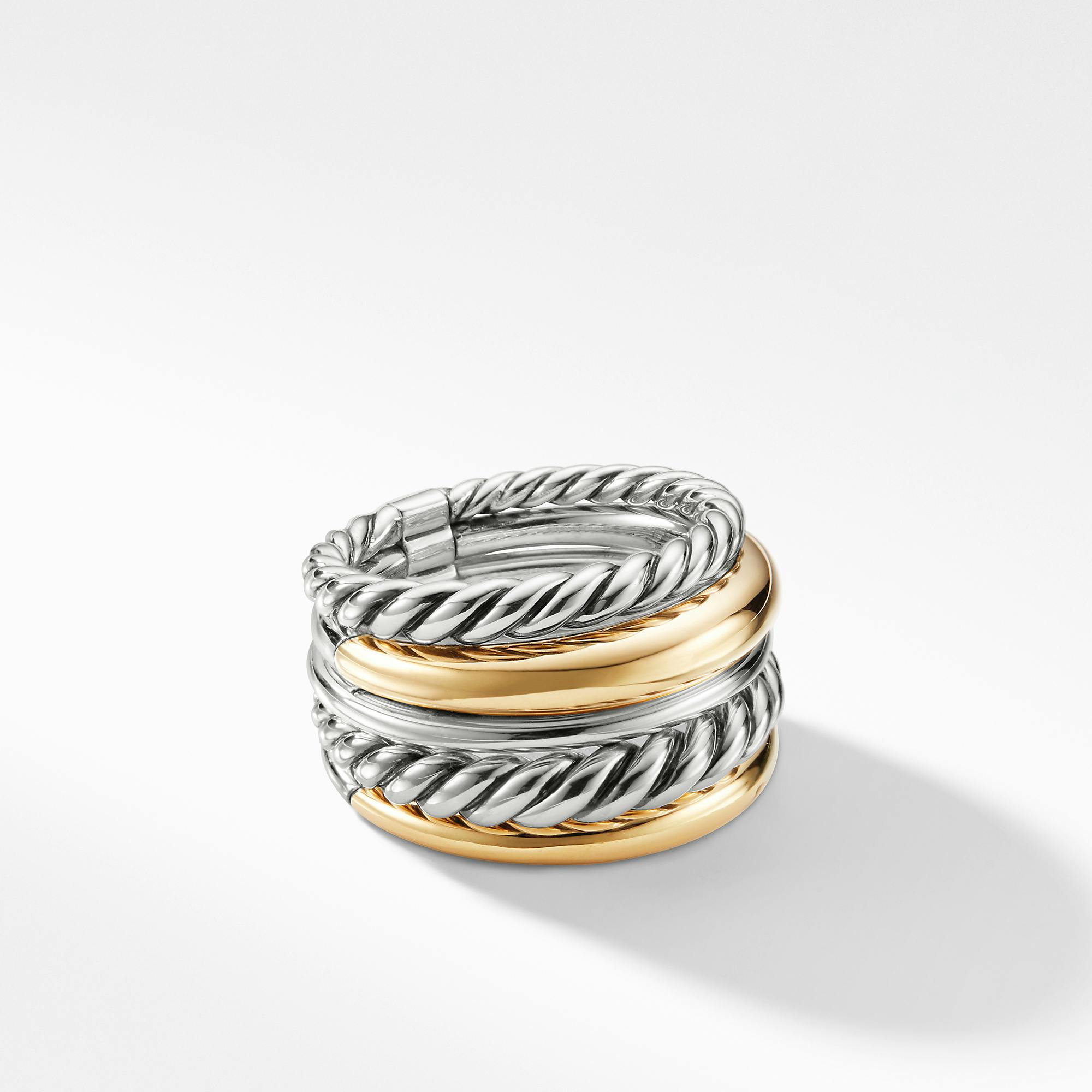David Yurman Pure Form Wide Ring with 18K Gold