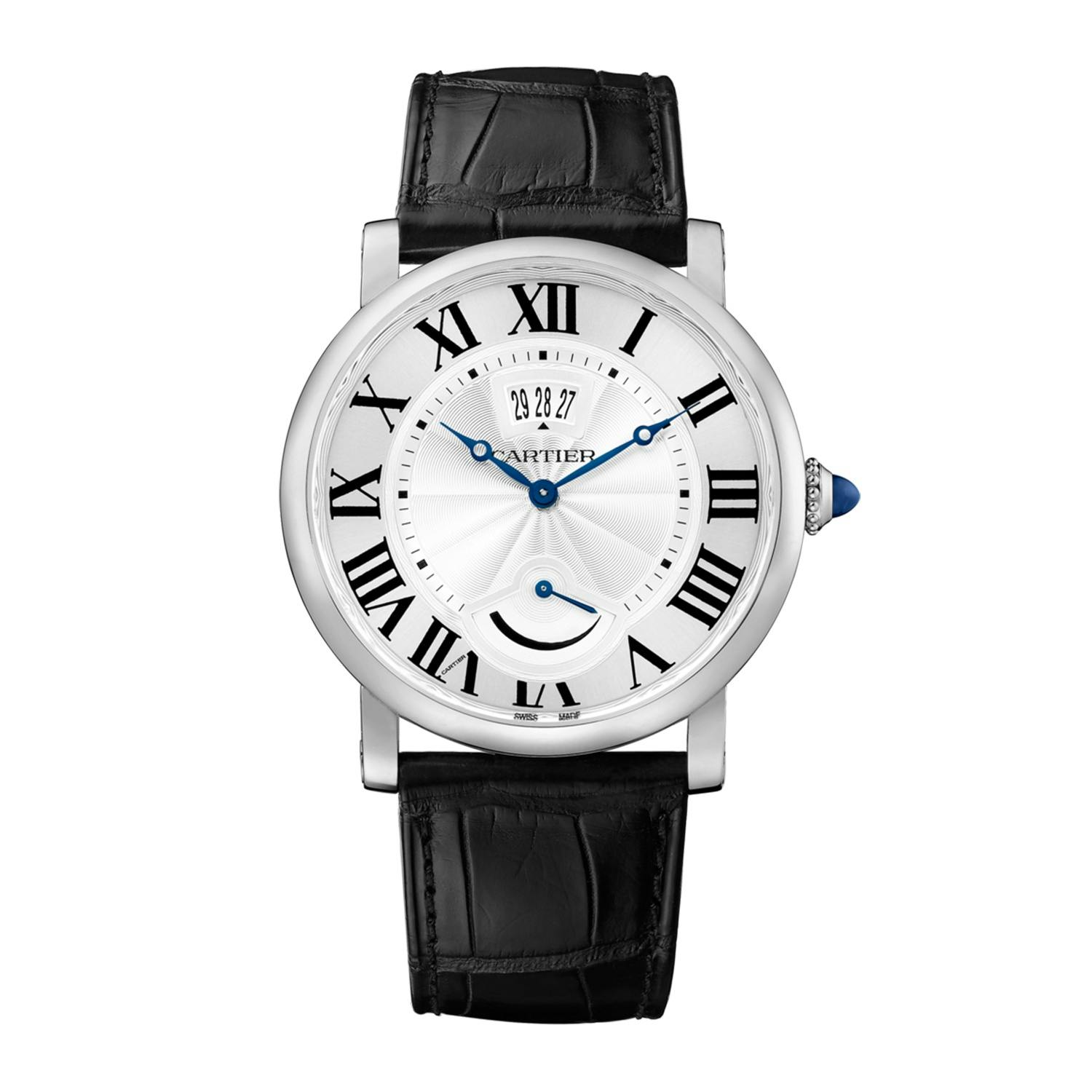 Rotonde de Cartier watch, Calendar Aperture and Power Reserve