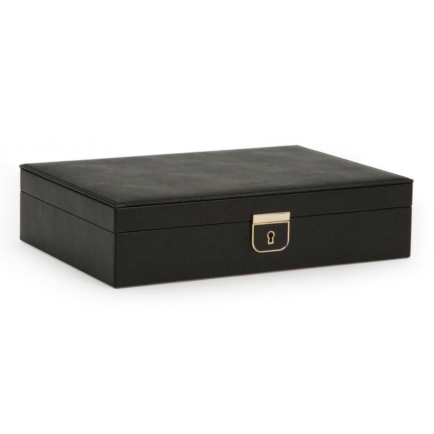 Black Palermo Medium Jewelry Box | Side View