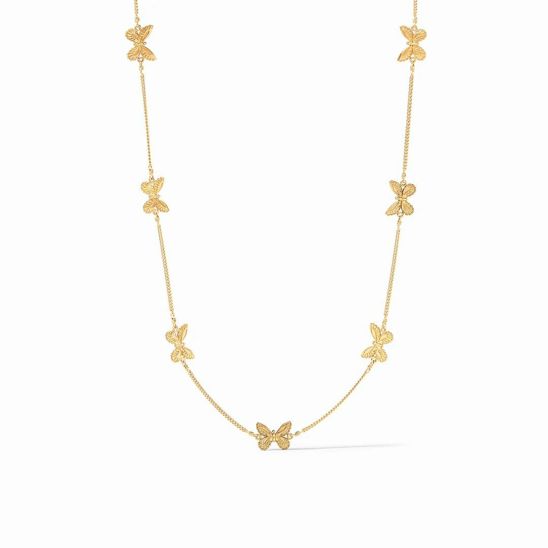 Julie Vos Butterfly Delicate Station Necklace