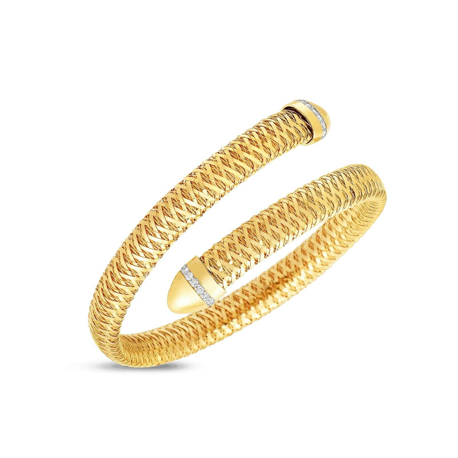 Roberto Coin Primavera Yellow Gold Flexible Bracelet 0