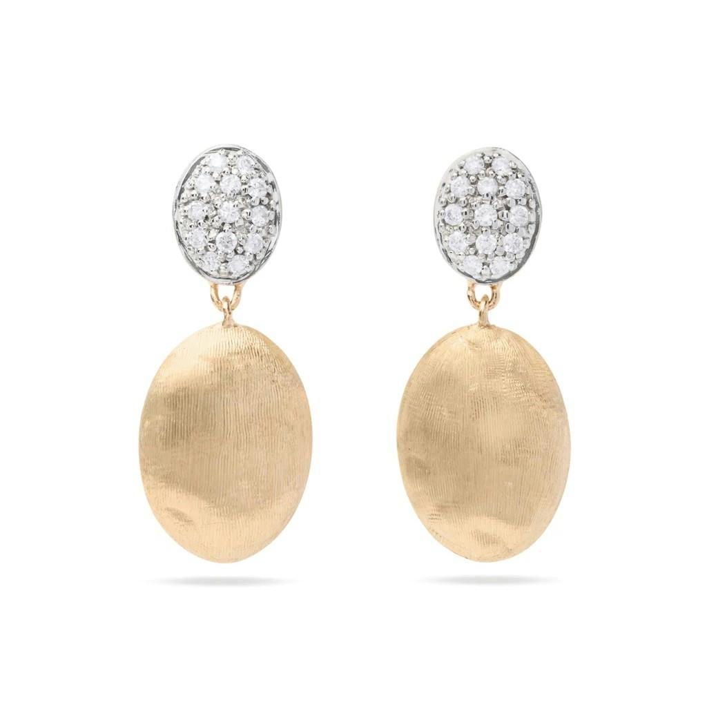 Marco Bicego Siviglia Collection 18K Yellow Gold and Diamond Drop Earrings 0