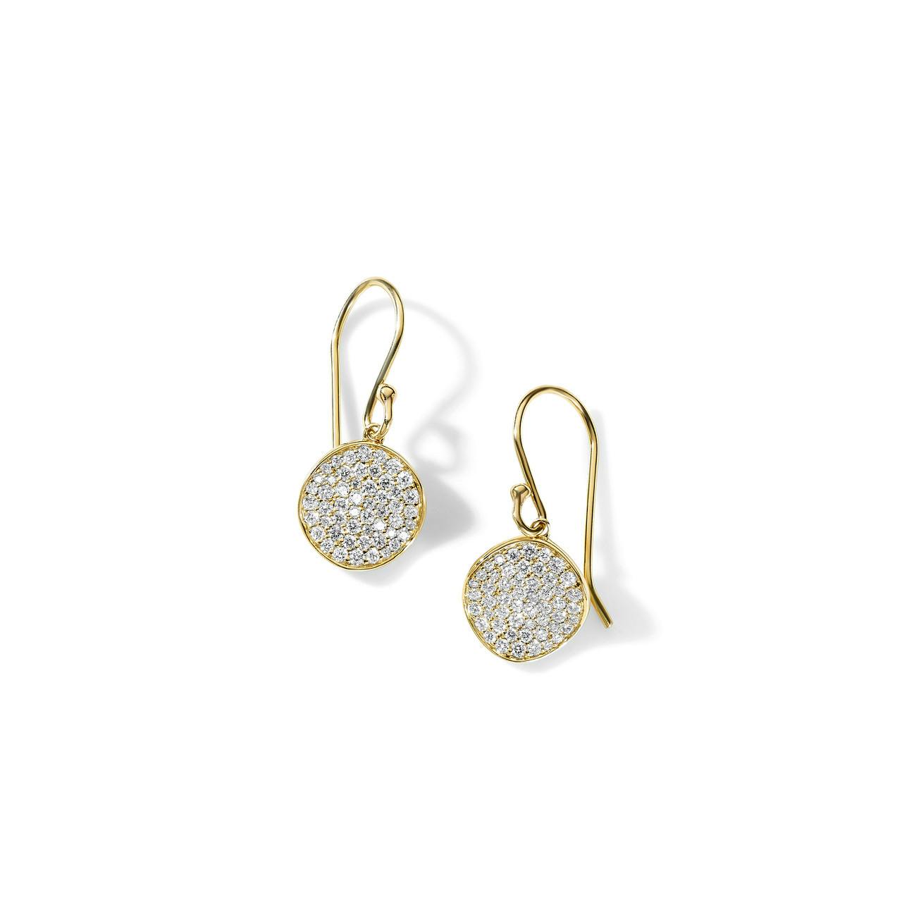Ippolita Stardust Mini Diamond Disc Drop Earrings