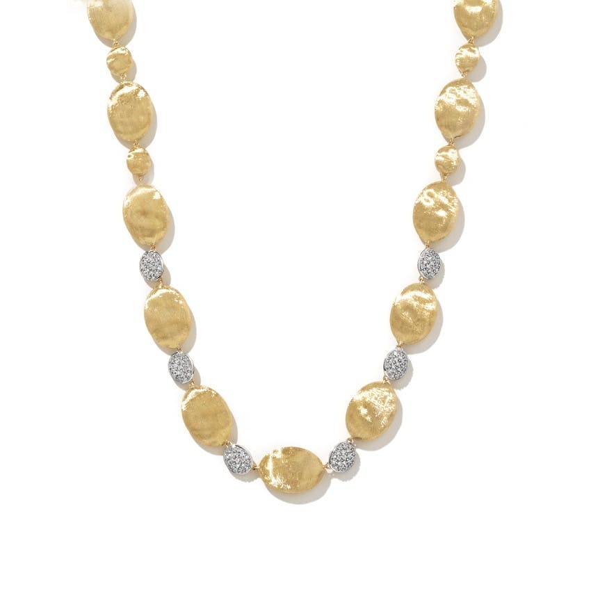 Maro Bicego Siviglia Yellow Gold & Diamond Beaded Necklace