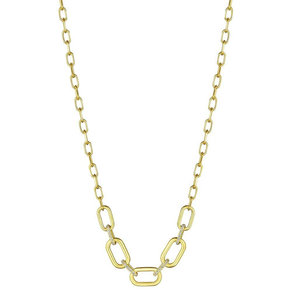 Penny Preville Yellow Gold Diamond Connector Link Necklace