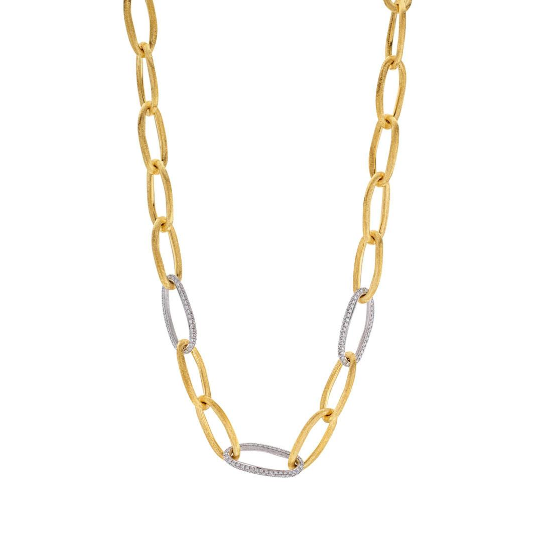 Marco Bicego Jaipur Link Two Tone Chain Link Necklace 0