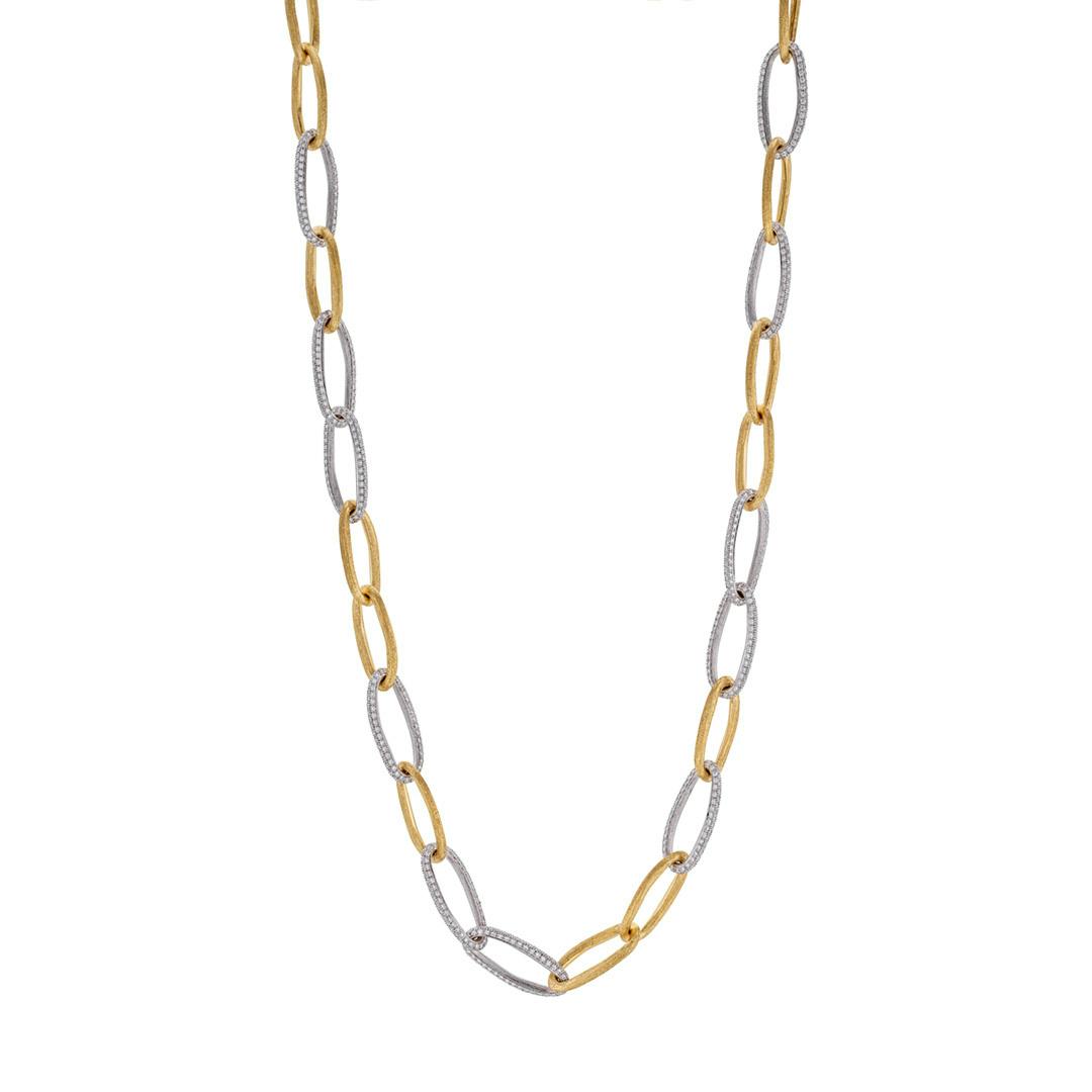 Marco Bicego 36 Inch Jaipur Link Two Tone Chain Link Necklace 0