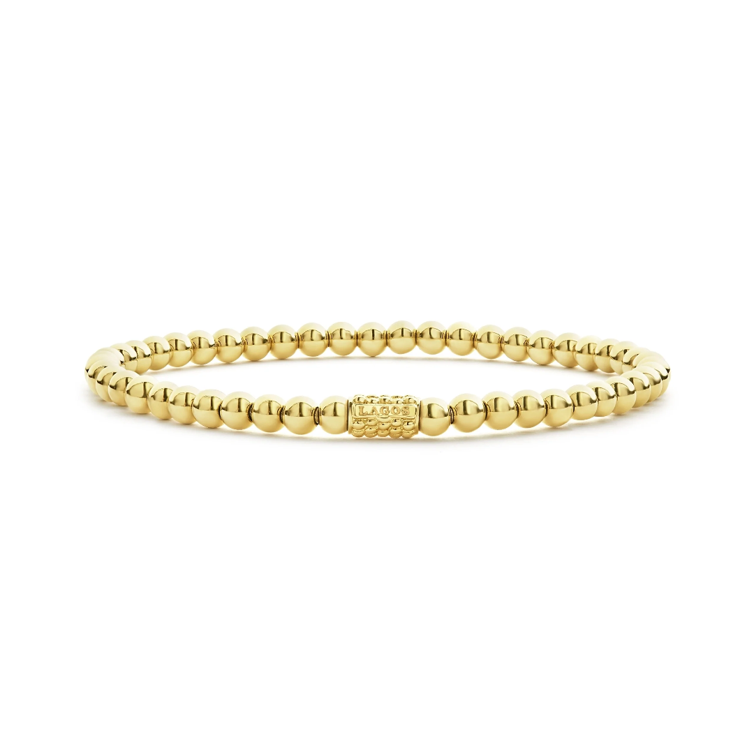Lagos Caviar Gold Bead Bracelet